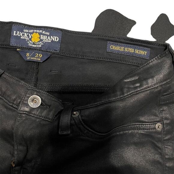 Lucky Brand Women's Charlie Super Skinny Jeans Black Size 8 - Picture 5 of 8